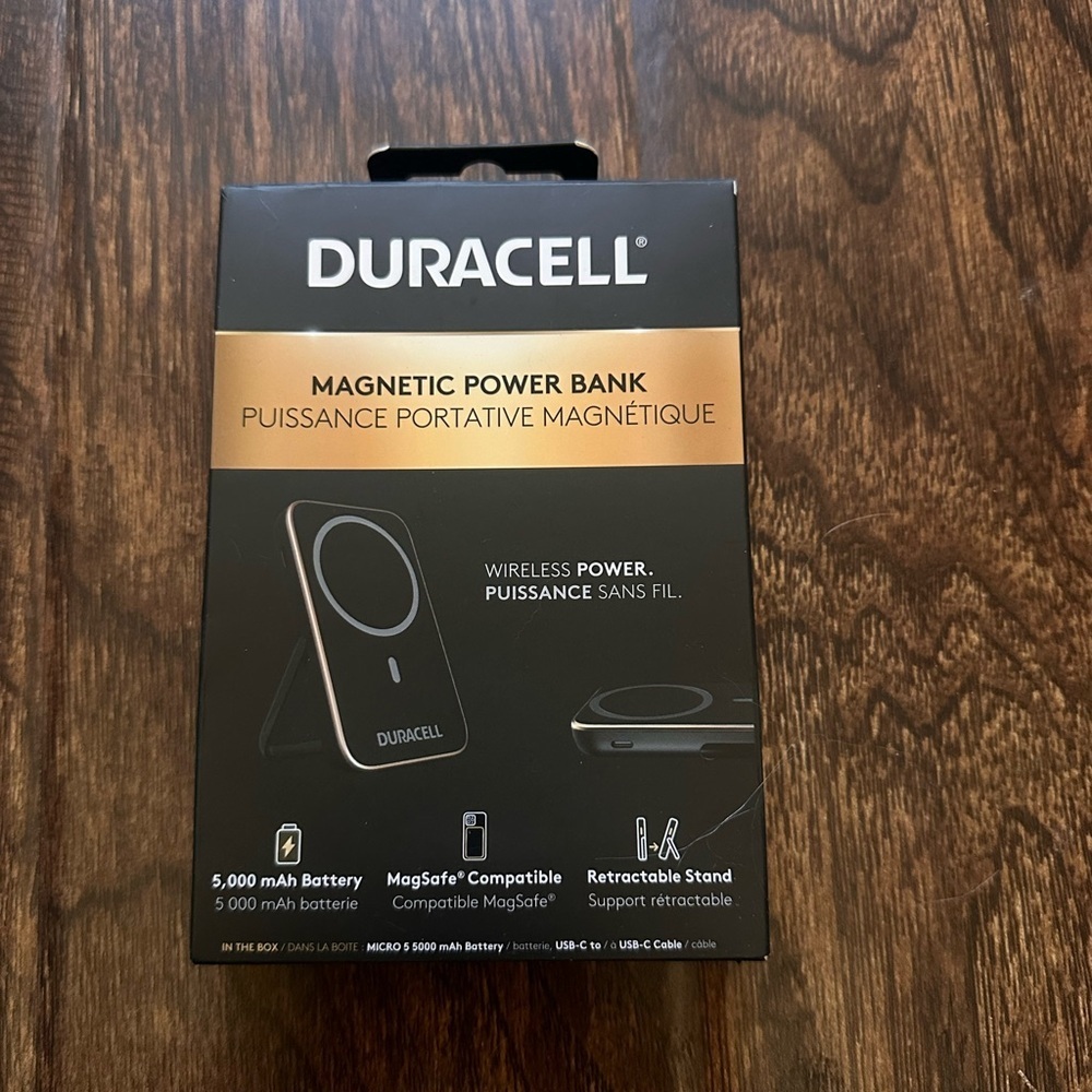 Duracell Black Magnetic Power Bank